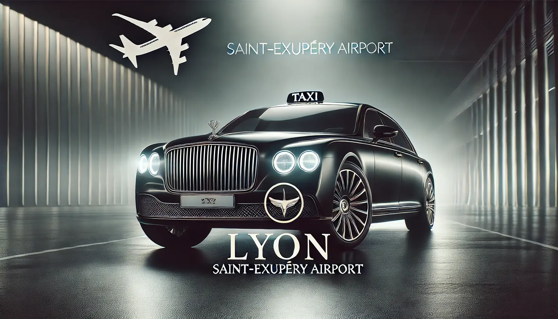 taxi de luxe pour estimation du prix de trajet vers l'aéroport Lyon Saint-Exupéry.